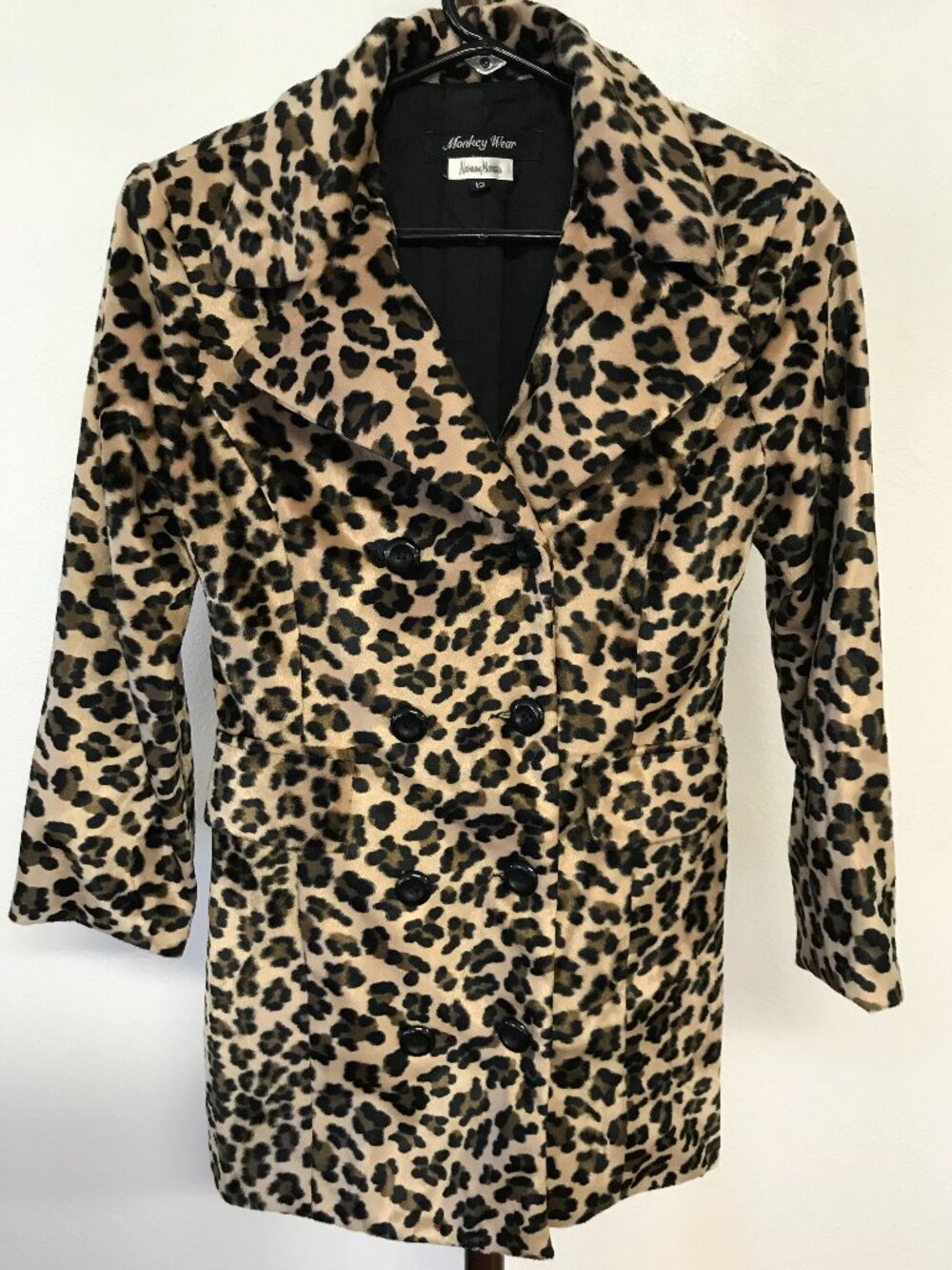 Monkey Wear Neiman Marcus Girls 12 Leopard Print Coat